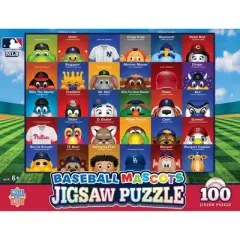 MasterPieces 100 Piece Sports Puzzle - MLB Mascots - 14"x19"