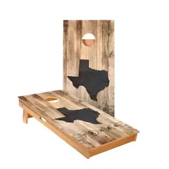 Skips Garage Texas Rustic Cornhole Boards - ACA Star Series
