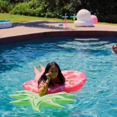 CocoNut Outdoor Inflatable Lounge Pool Float - Sweet Pink Pineapple