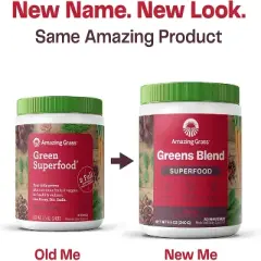 Amazing Grass, Greens Blend, Powder, Berry, 28.2 oz, 100 Servings