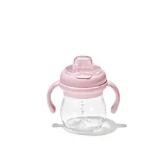 OXO 6oz Tot Transitions Soft Spout Sippy Cup with Removable Handles - Blossom