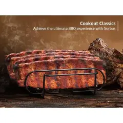 Sorbus Non-Stick Rib Rack - Porcelain Coated Steel Roasting Stand