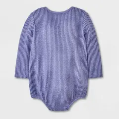 Grayson Collective Baby Long Sleeve Wrap Bodysuit - Navy Blue