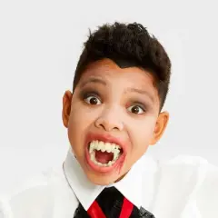3pc Kids' Vampire Glow in the Dark Halloween Costume Kit One Size Fits Most - Hyde and EEK! Boutique&trade;