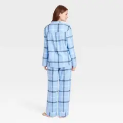Women's Plaid Flannel Matching Family Pajama Set - Wondershop&trade; Blue