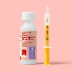 Infants' Dye-Free Acetaminophen Fever Reducer/Pain Reliever Liquid - Grape - 2 fl oz - up&up&trade;