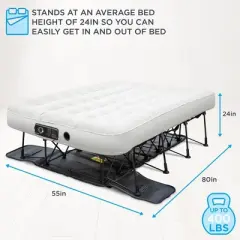 Ivation Air Mattress with Built In Pump & Deflate Defender