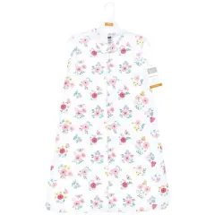 Hudson Baby Infant Girl Cotton Sleeveless Wearable Sleeping Bag, Sack, Blanket, Butterfly Floral