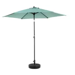 Gulches 9FT Outdoor Patio Umbrella Outdoor Table Umbrella with Push Button Tilt and Crank(Base Not Included)(Light green)