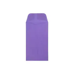 JAM Paper #6 Coin Business Colored Envelopes 3.375 x 6 Violet Purple Recycled Bulk 500/Box