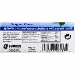 Hager Xylitol Chewing Gum Peppermint, 30 Ct