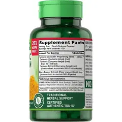 Nature's Truth Turmeric 500mg Capsules - 120ct