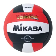 Mikasa VQ2000 Plus NFHS Volleyball, Size 5, Red/White/Black