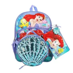 The Little Mermaid 16 5-Piece Backpack and Lunchbox Set