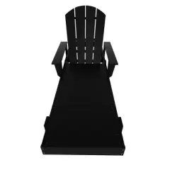 WestinTrends Malibu Reclining Chaise Lounge With Arms & Wheels