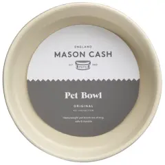 Mason Cash: Embossed Bone Dog Bowl, Gray, 5.9", 17oz, Food & Water Dish