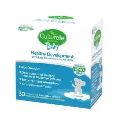 Culturelle Baby Healthy Development Probiotic Vitamin D, HMO & DHA Packets - 30ct
