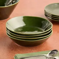Certified International (Set of 4) 40oz Soup Bowls Verde