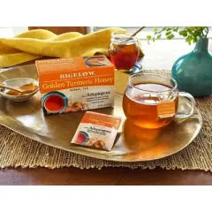 Bigelow Golden Turmeric Honey Plus Adaptogens Herbal Tea Bags - 18ct
