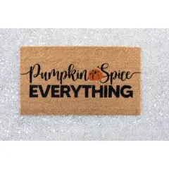"Shiraleah Pumpkin Spice Everything" Fall Doormat