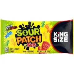 Sour Patch Kids' Original King Size Candy - 3.46oz