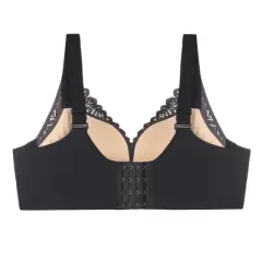 Agnes Orinda Women Plus Full Coverage Lace Soft Cup U Back Adjustable Strap Wireless Bras