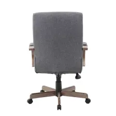Modern Conference Chair Slate Gray/Driftwood - Boss Office Products