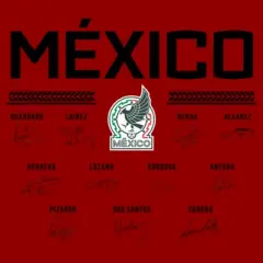 Women's Mexican Football Federation National Football Team Mexico Signatures T-Shirt