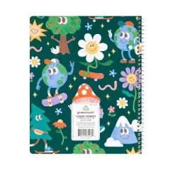 greenroom Fashion One Subject Notebook Eco Friends, School Supplies