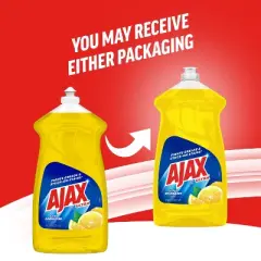 Ajax Ultra Lemon Super Degreaser Dishwashing Liquid Dish Soap