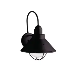 Seaside&trade;14.25" 1 Light Wall Light Black