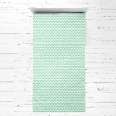 Bacati - Noah Triangles Mint Muslin 3 pc Toddler Bed Sheet Set