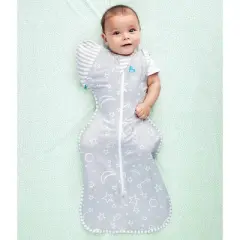 Love to Dream Swaddle Wrap - Moon and Stars Gray