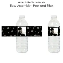 Big Dot of Happiness Nash Bash - Nashville Bachelorette Party Water Bottle Sticker Labels - Set of 20