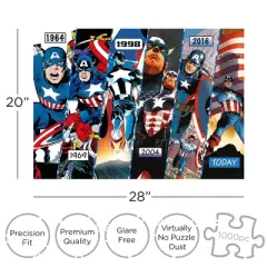 Aquarius Puzzles Marvel Captain America Timeline 1000 Piece Jigsaw Puzzle