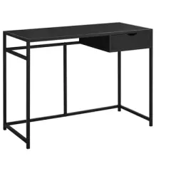 Sapphtopaz Home Office Desks 42.25" Computer Desk with Storage Drawer and Metal Frame Writing Desk Gaming Desk Office Desk for Home Office