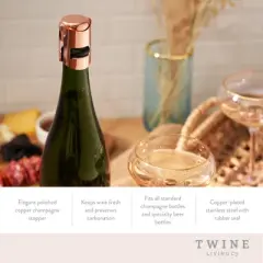Copper Champagne Stopper by Twine&reg;