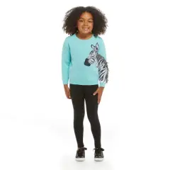 Andy & Evan  Toddler  Girls Zebra Sweater Set