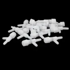 Unique Bargains 2-way White Plastic Aquarium Fish Tank Pond Air Flow Control Valve 20 Pieces