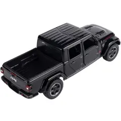 2021 Jeep Gladiator Rubicon (Closed Top) Pickup Truck Black 1/24-1/27 Diecast Model Car by Motormax