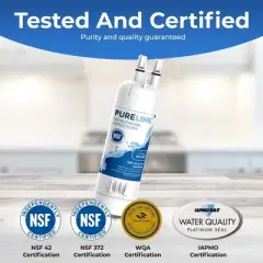 Pureline Filter Compatible with Whirlpool&reg; Everydrop&reg; Filter 1, EDR1RXD1, W10295370A, P8RFWB2L, Kenmore&reg; 9081 Refrigerator Water Filter (3 Pack)