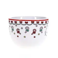 Silver Buffalo Sanrio Hello Kitty Holiday Ceramic Soup Mug | Holds 24 Ounces