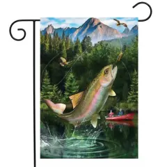Briarwood Lane Summer Garden Flag 12x18 For Outdoor Gone Fishing For Summer Garden Flag Flags For Outside