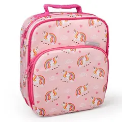 Bentology Lunch Box for Kids - Girls and Boys Insulated Lunchbox Bag Tote - Fits Bento Boxes - Unicorn