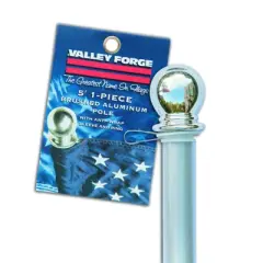 Valley Forge 60 in. L Aluminum Flag Pole Brushed Model No. 60731