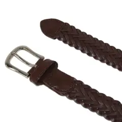 CTM Boys' Leather Braided Dress Belt (Pack of 2)