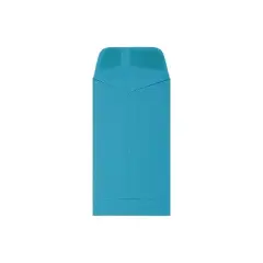 JAM Paper #6 Coin Business Colored Envelopes 3.375 x 6 Blue Recycled 356730559