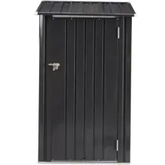Outdoor Storage Shed, 3 x 3 FT Metal Steel Garden Shed with Single Lockable Door, Small Shed Outdoor Steel Utility Tool Shed for Backyard Garden Lawn