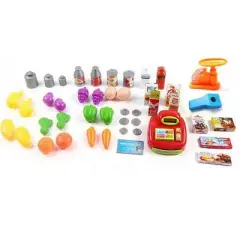 Ready! Set! Play! Link Sunday Super Market Playset With Cash Register, Comes With Food Set and Accessories