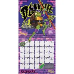 Trends International Inc. 2023-24 Wall Calendar 12"x12" Nickelodeon Teenage Mutant Ninja Turtles: Mutant Mayhem